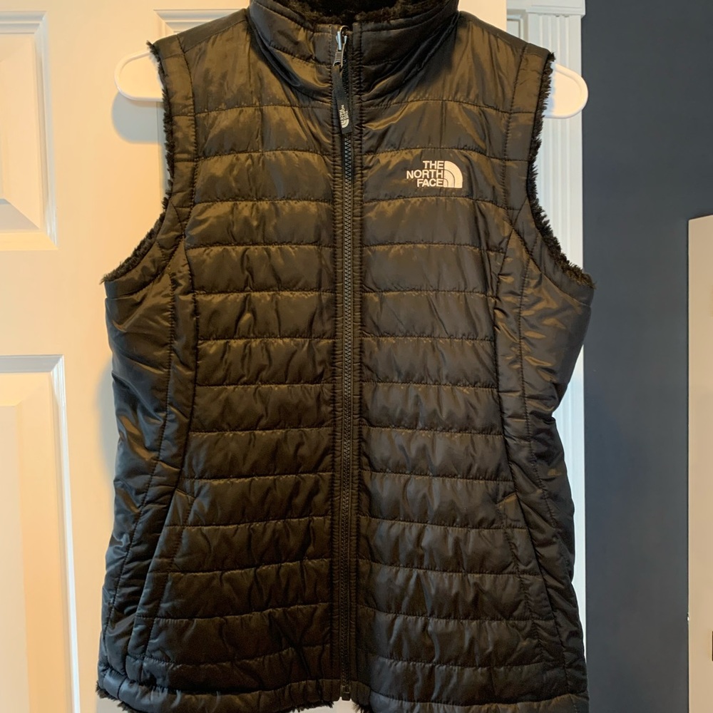 North Face Reversible Faux Fur Vest.
